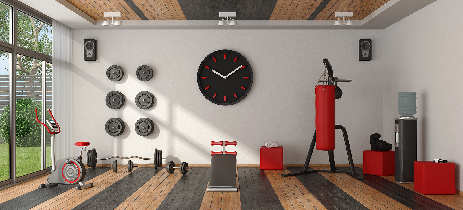 converting a shipping container - Home gym