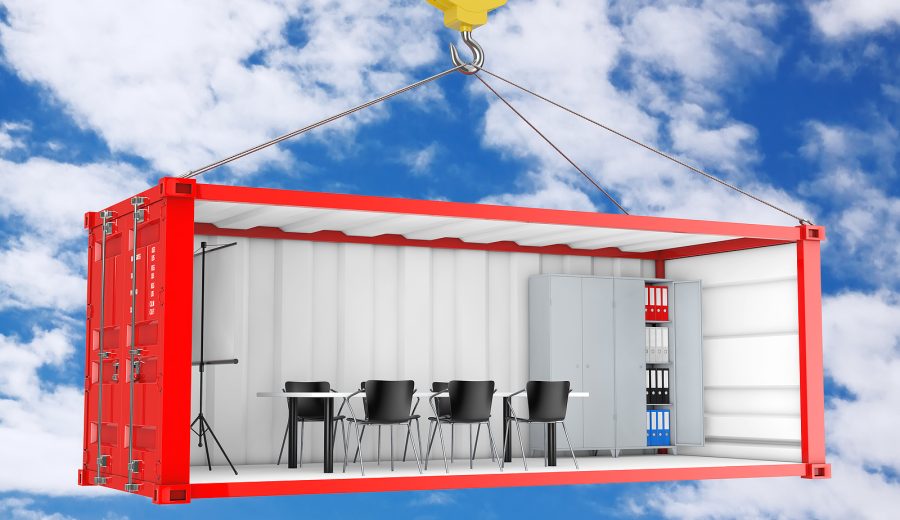 shipping container conversions - Red Cargo Shipping Container