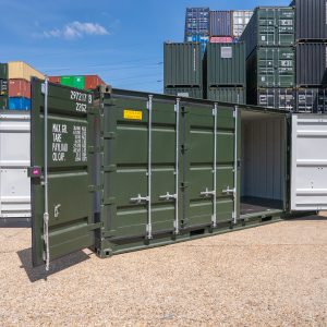 20ft Open Side Container - 20ft Open Side Green Container