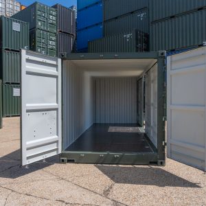 20ft Open Side Container - 20ft Open Side Green Container