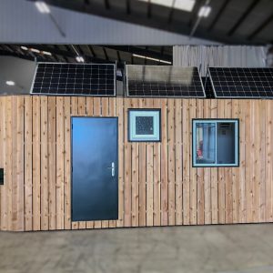 Cladded Container Conversions with Solar Panels