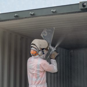 Grafo-therm treatment for shipping containers