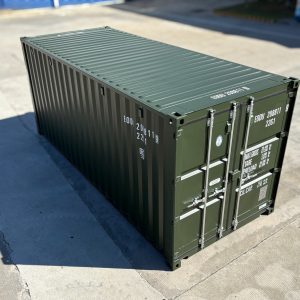20ft New Build Container in RAL 6007, Bottle Green Colour